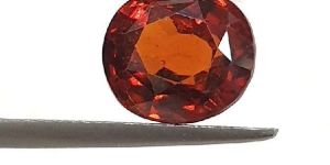 Natural unheated untreated ceylon hessonite garnet stone certified 4.52 ct