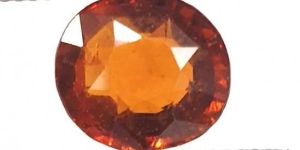 Natural unheated untreated ceylon hessonite garnet stone certified 4.65 ct