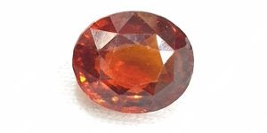 Natural unheated untreated ceylon hessonite garnet certified 4.85 ct