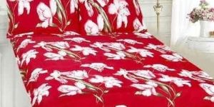 Floral Print Cotton Bed Sheet