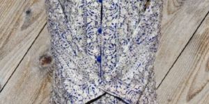 Pure Raw Silk Zari Embroidered Kashmiri Coat