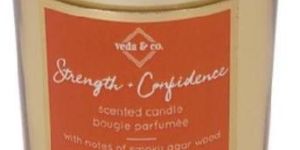 Strength and Confidence Gilded Glass Candle