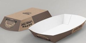 Disposable Printed Paper Food Tray