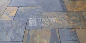 Rustic Gold Slate Stone Pavers