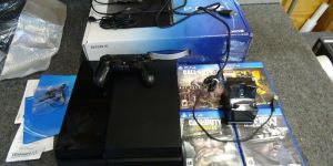Boxed 1tb Sony Playstation 4 Black ps4 Console