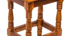 Teak Wooden Visitor Stool