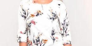 White Floral Top
