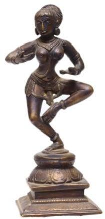 Modern Bronze Parvati Dancing Statue