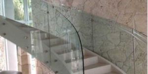 Bend Railing Toughened Glass
