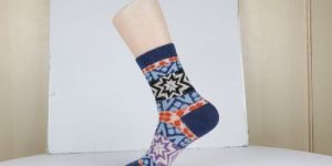 Ladies Merino Wool Printed Socks