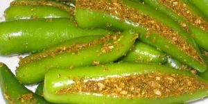 Stuffed Green Chilli Pickle