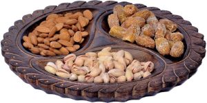 Wooden Dry Fruit Platter