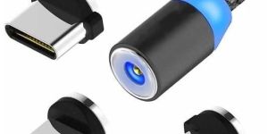 Magnetic Charger for All Phones with 3 Different Phones