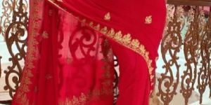 Shahi Libazz Red Saree