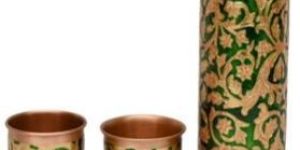 Royal Designer Copper Water Bottle Set