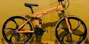 NEW Orange Mercedes-Benz 6 SPOKES FOLDABLE 21 GEARS CYCLES