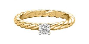 Solo Diamond Crushed Diamond Ring