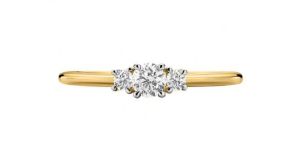 Tiny Trinity Diamond Ring