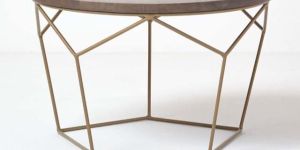 Iron Wooden Coffee Table