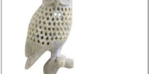 Hand Carved Owl Statue
