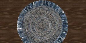 Hemp Denim Braided Dhurries