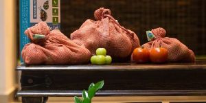 Reusable Mesh Bag Chocolate Pack of 3