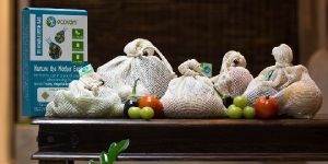 Reusable Mesh Bag Natural Pack of 5