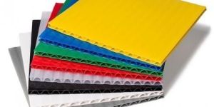 Multicolor Plastic Corrugated Sheet