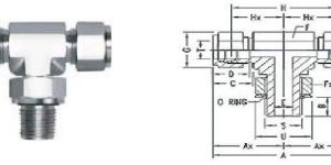 Positionable Male Branch Tee