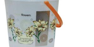 PLASTIC PRINT BUCKET-10 LTR