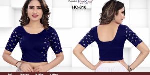 New Fancy Full Stitched Printed Cotton Designer Blouse