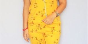 Women's Lycra Printed Designer Night Wear Set