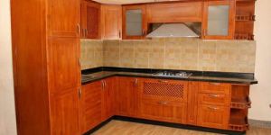 V Shaped Modular Kitchen