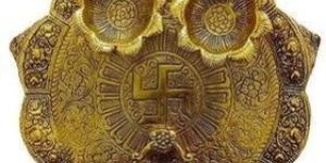 White Metal Pooja Thali