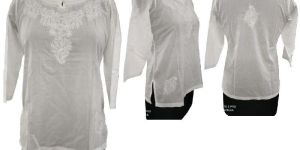 RFF-332 Lucknowi Chikankari Short Top