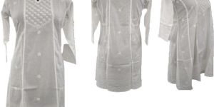 RFF-333 Lucknowi Chikankari Long Kurti