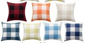 Checked Cushion Covers
