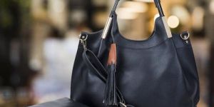 Metal Handle Handbag