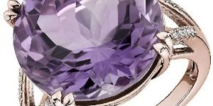 Rose Gold Amethyst Ring