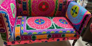 Two Seater Printed Sofa