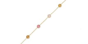 Tourmaline 14k Yellow Gold Bracelet