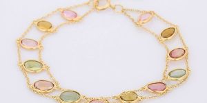 Tourmaline 18K Yellow Gold Bracelet
