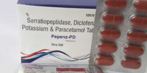 Serratiopeptidase, Diclofenac Potassium and Paracetamol Tablets
