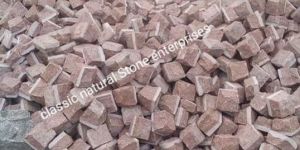 Pink Machinecut Granite Cobblestone