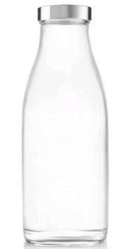 Steel Cap Glass Bottle