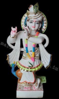 Lord Krishna Marble Statue