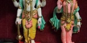 Marble Laxmi Narayan Statue