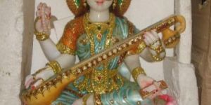 Marble Sarasvati Statue