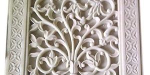 Marble Inlay Square Panel