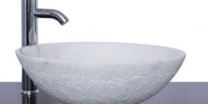 White Marble Table Top Wash Basin